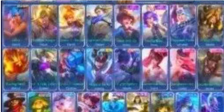 ML691 Android & Ios 194 Skins KOF Karina M3 Roger Lightborn Fanny Alucard Dragon Tamer Lancelot Masha (G)